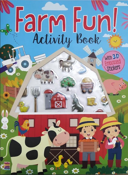 FARM FUN! ACTIVITY BOOK (With 3D Embossed Stickers)